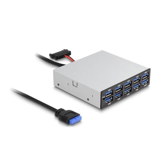 Hub DeLock 10 porte 5 Gbps modello 64208 per baie 3.5" USB 3.2 Gen 1