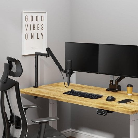 Microphone OPLITE OP-PMA bras articulé professionnel sans fil noir