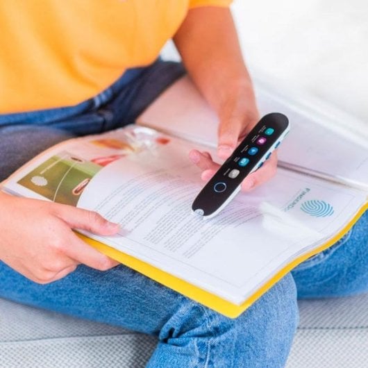 Scanner Iris IRISPen Reader 8 16GB LCD OCR Áudio USB-C Preto Branco