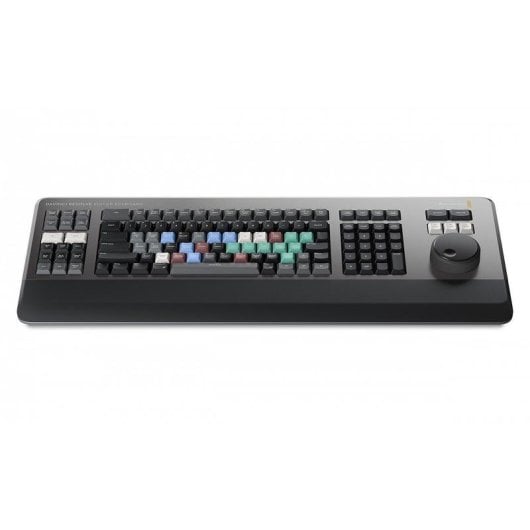 Tastiera Blackmagic Design DaVinci Resolve Editor QWERTY meccanica ergonomica con jog wheel USB-C