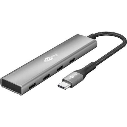 Hub Goobay 4 ports 5 Gbps 76564 aluminium USB-C compact