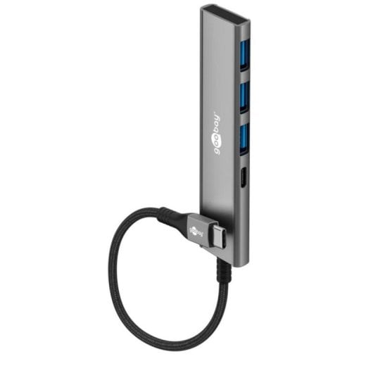 Hub Goobay 4 ports 5000 Mbit/s 76562 USB-C Slim aluminium