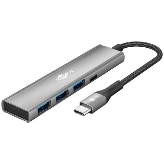 Hub Goobay 4 ports 5000 Mbit/s 76562 USB-C Slim aluminium
