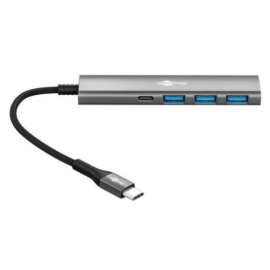 Hub Goobay 4 ports 5000 Mbit/s 76562 USB-C Slim aluminium
