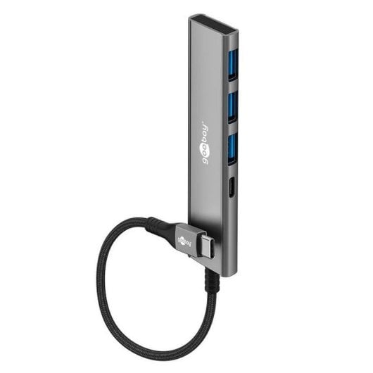 Hub Goobay 4 ports 5000 Mbit/s 76562 USB-C Slim aluminium