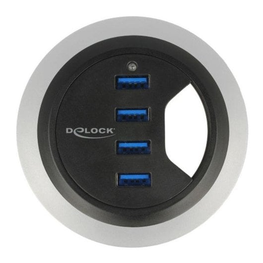 Hub DeLock 4 porte 5000 Mbps 62868 USB 3.2 Gen 1 da scrivania integrabile