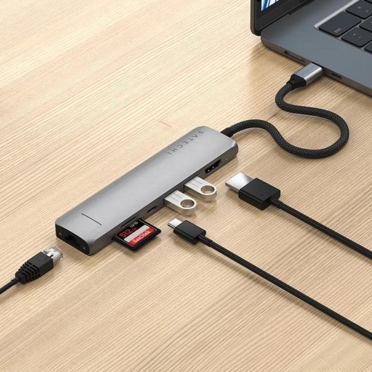 Hub Satechi 7 Ports 10 Gbps ST-P7SM mit Ethernet und HDMI