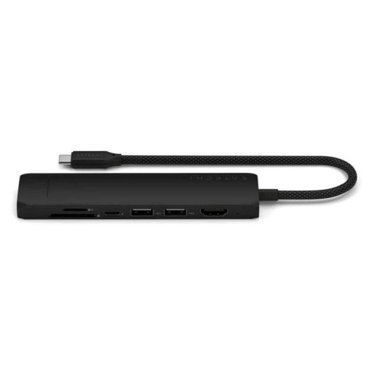 Hub Satechi 7 puertos 10 Gbps modelo ST-P7SK USB-C HDMI Ethernet SD