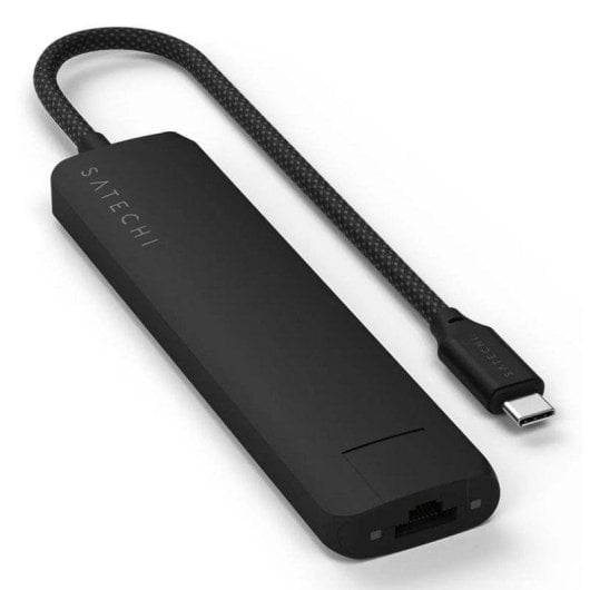 Hub Satechi 7 puertos 10 Gbps modelo ST-P7SK USB-C HDMI Ethernet SD