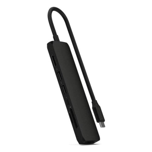 Hub Satechi 7 puertos 10 Gbps modelo ST-P7SK USB-C HDMI Ethernet SD