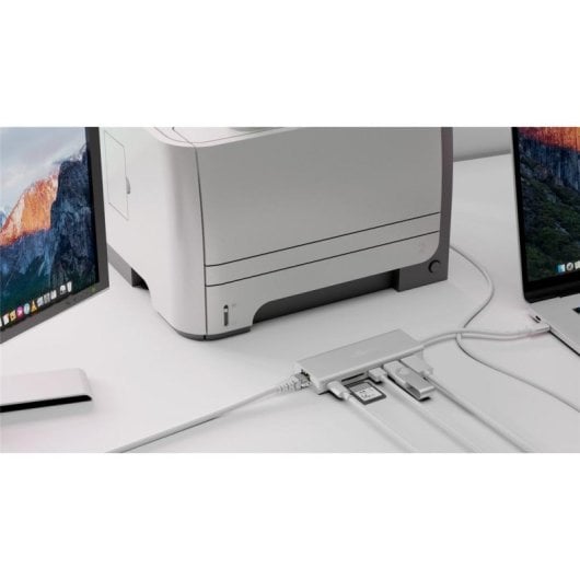 Dock multipuerto Goobay 76788 USB-C 4K Ultra HD aluminio lector SD