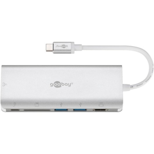 Dock USB-C Goobay 76788 2x USB 3.2 HDMI Ethernet SD 4K Ultra HD 30 Hz