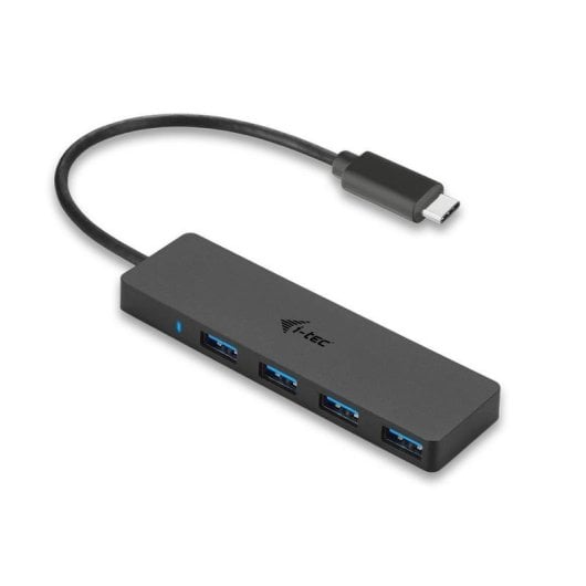 Hub i-tec 4 porte 5 Gbps modello C31HUB404 con USB-C Plug and Play