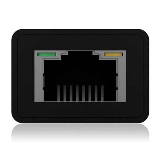 Replicador ICY BOX IB-HUB1419-LAN 3x USB 3.2 Gen 1 LAN Gigabit Alumínio Preto