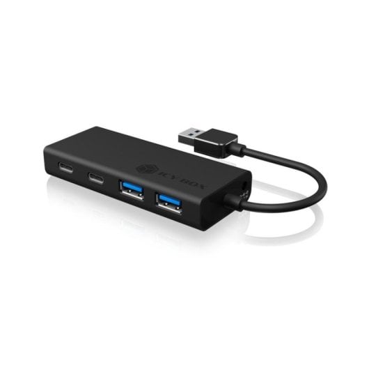 Hub ICYBOX 4 porte 5 Gbps modello IB-HUB1426-U3 USB-A e USB-C