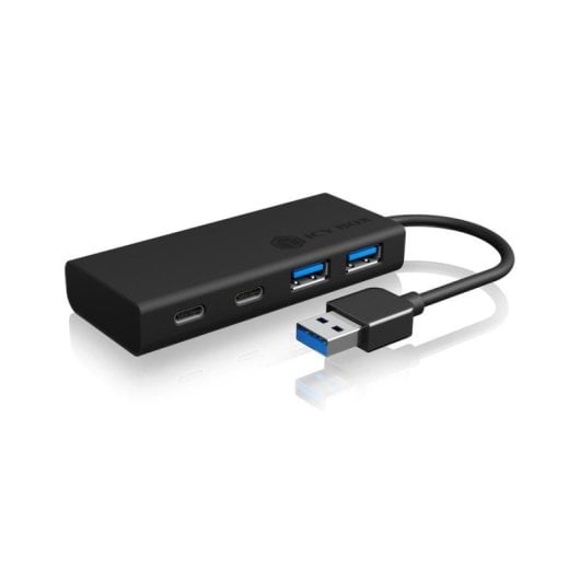 Hub ICYBOX 4 porte 5 Gbps modello IB-HUB1426-U3 USB-A e USB-C