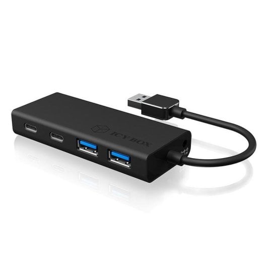 Hub ICYBOX 4 porte 5 Gbps modello IB-HUB1426-U3 USB-A e USB-C
