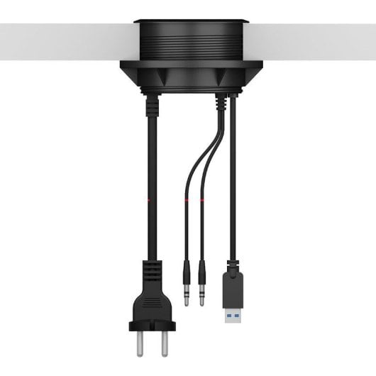 Hub ICY BOX 3 ports USB 3.0 IB-HUB1430-CR avec audio et lecteur SD