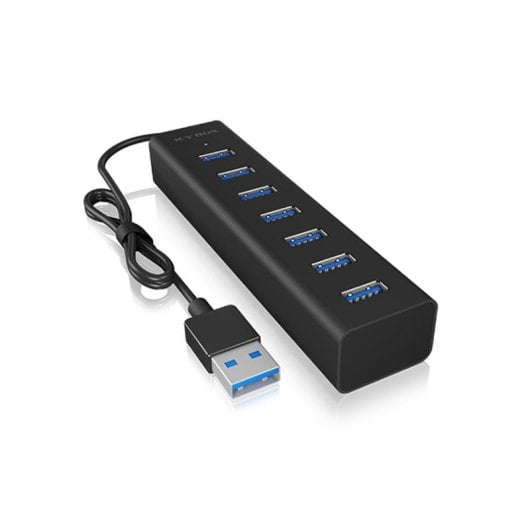 Hub ICY BOX 7 porte 5 Gbps USB 3.2 Gen 1 IB-HUB1700-U3 Alluminio