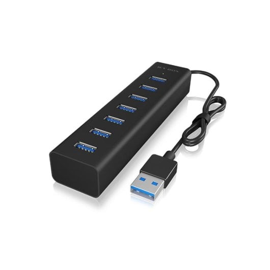Hub ICY BOX 7 porte 5 Gbps USB 3.2 Gen 1 IB-HUB1700-U3 Alluminio