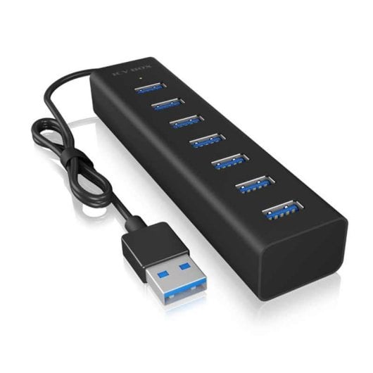 Hub ICY BOX 7 porte 5 Gbps USB 3.2 Gen 1 IB-HUB1700-U3 Alluminio