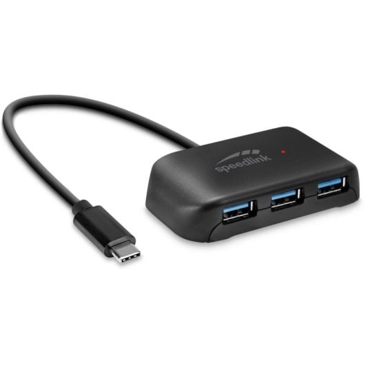 Hub Speed Link 4 puertos 5 Gbps Snappy Evo USB 3.2 tipo C y tipo A con LED