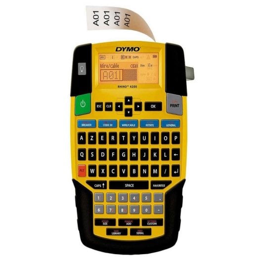 Stampante Etichette Termica DYMO Rhino 4200 Kit AZERTY Formati Industriali