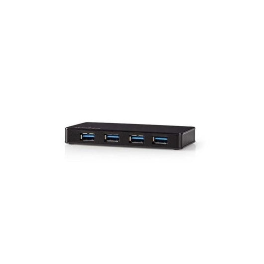 Hub NEDIS 4 puertos USB 3.2 Gen 1 modelo UHUBU3420BK con alimentación externa
