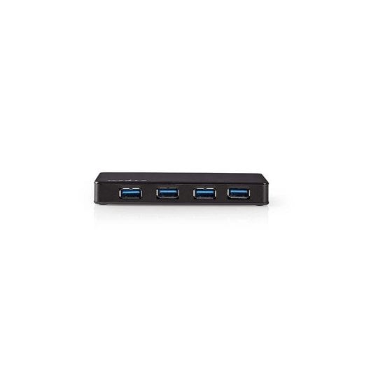 Hub NEDIS 4 puertos USB 3.2 Gen 1 modelo UHUBU3420BK con alimentación externa