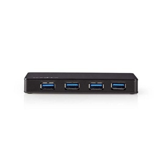 Hub NEDIS 4 puertos USB 3.2 Gen 1 modelo UHUBU3420BK con alimentación externa