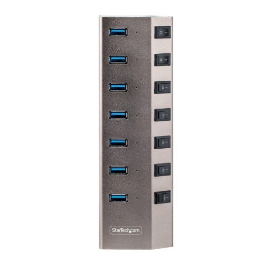 Hub StarTech 7 porte USB 5Gbps modello 5G7AIBS-USB-HUB-EU interruttori individuali