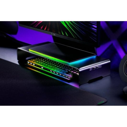 Monitorständer Razer RC21-02320100-R3M1 RGB Aluminium USB-C USB-A HDMI 24-27 Zoll