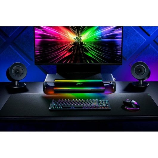 Monitorständer Razer RC21-02320100-R3M1 RGB Aluminium USB-C USB-A HDMI 24-27 Zoll