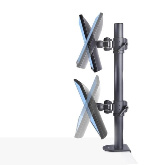 Support moniteur StarTech.com H2MPV-MONITOR-MOUNT double vertical 2x49" VESA acier