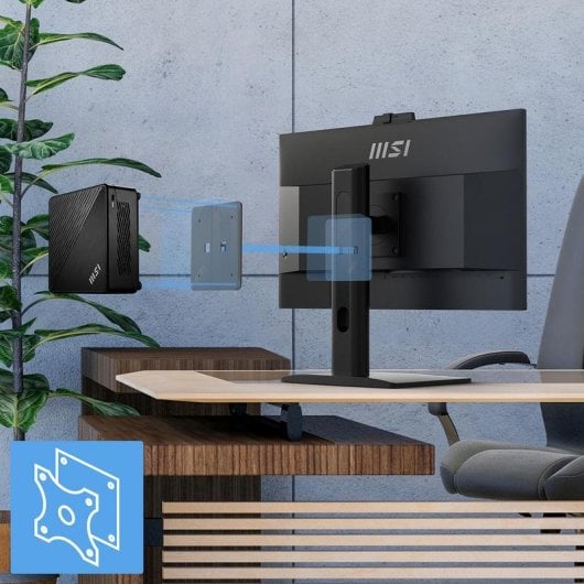 Support écran MSI MKS14A 24 pouces réglable VESA, gestion des câbles