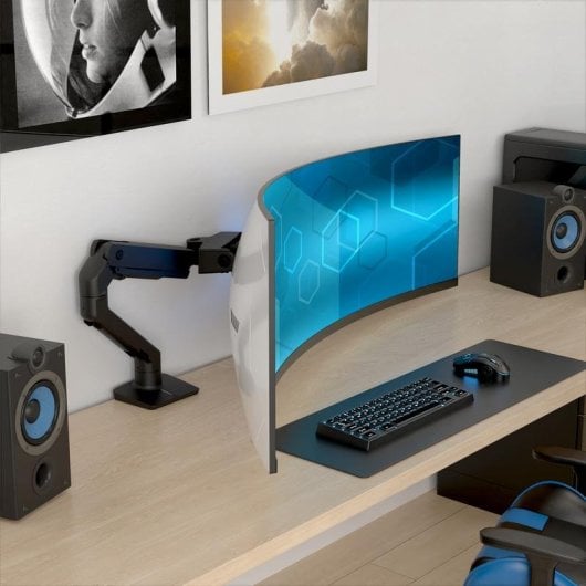 Supporto monitor Ergotron HX Arm 45-693-224 per ultra-wide 57" nero