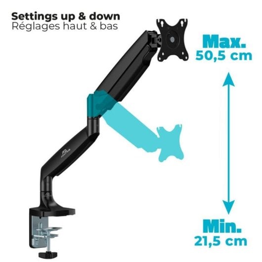 Suporte de Monitor Advance ADV-ARM1XL Ajustável Preto 17-45" 16kg VESA