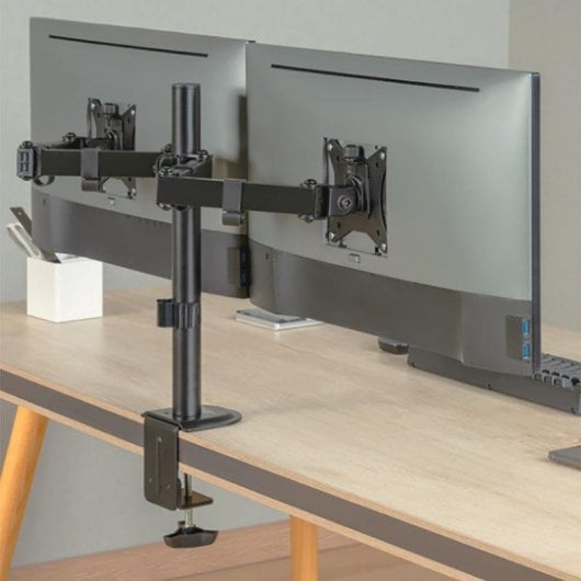 Support écran Advance ADV-ARM12F double bras articulé 17 à 32 pouces noir