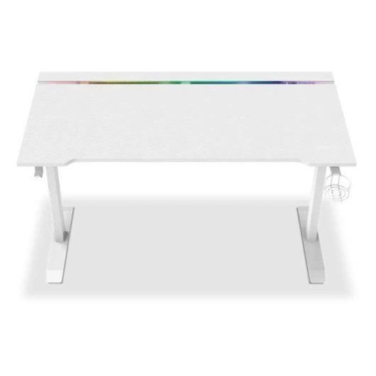 Mesa Gaming Alpha Gamer 140cm Carbonio Acciaio RGB Gestione Cavi