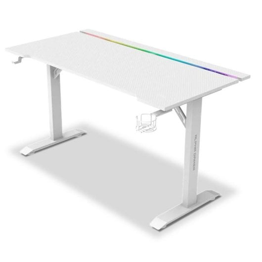 Mesa Gaming Alpha Gamer 140cm Aggloméré et Acier RGB accessoires