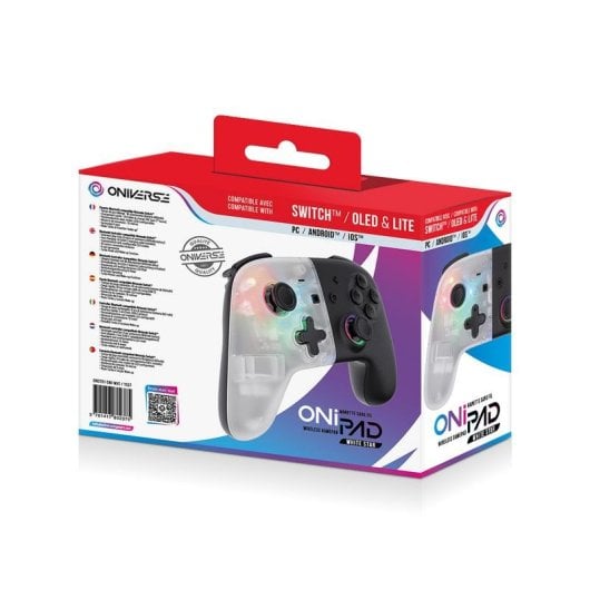 Gamepad Oniverse Onipad Multiplataforma Bluetooth USB LED Turbo Multicolor