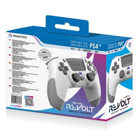 Gamepad ONiVERSE Revolt Bluetooth Wireless Branco Compatível Multiplataforma