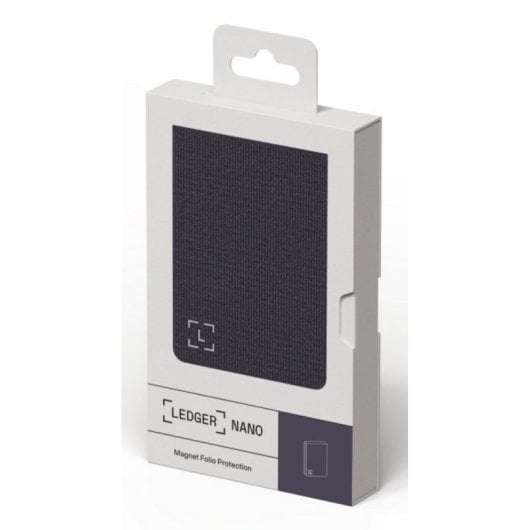 Funda Ledger Nano Gen5 Magnet Folio Aubergine fermeture magnétique protection intégrale