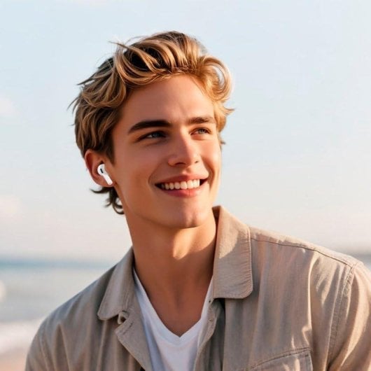 Auriculares Cool 8434847082585 sans fil Bluetooth avec réduction du bruit, microphone, blancs