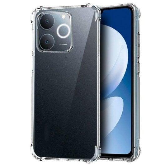 Funda para móvel Cool AntiShock Transparente Silicone Cantos Reforçados para Realme Note 70T