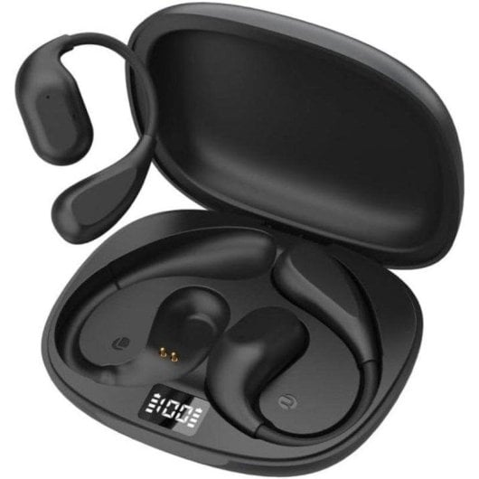 Auriculares Cool Moon sem fios Bluetooth com Cancelamento de Ruído e microfone cinzento escuro