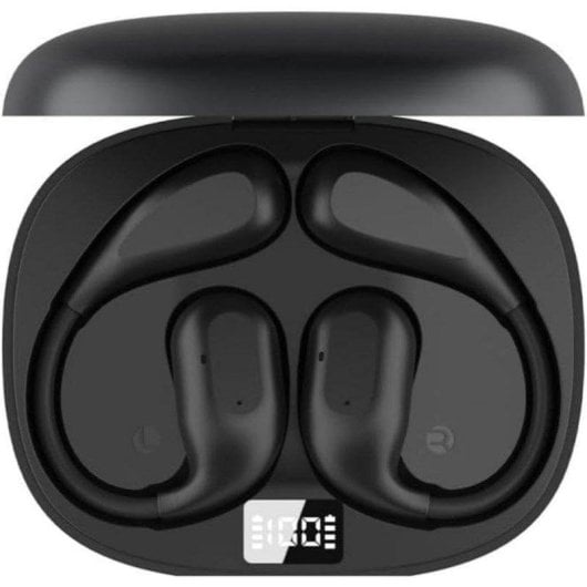 Auriculares Cool Moon sem fios Bluetooth com Cancelamento de Ruído e microfone cinzento escuro