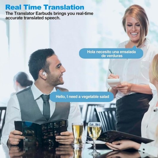 Auriculaires Cool Iria Bluetooth sans fil avec réduction de bruit active, traduction IA, blancs