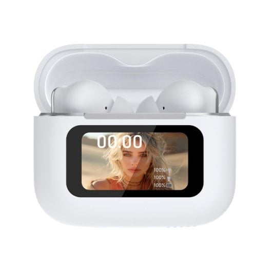 Auriculaires Cool Iria Bluetooth sans fil avec réduction de bruit active, traduction IA, blancs