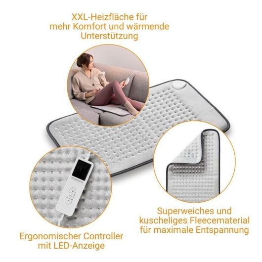 Couverture chauffante Medisana HP 700 100W gris XL arrêt auto lavage machine